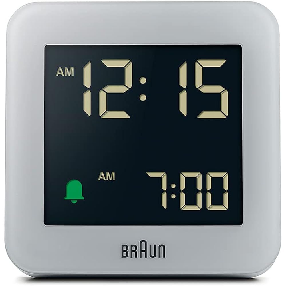 [Regular Imported Product] BRAUN/Brown 100th Anniversary Digital Alarm Table Clock Gray BC09G