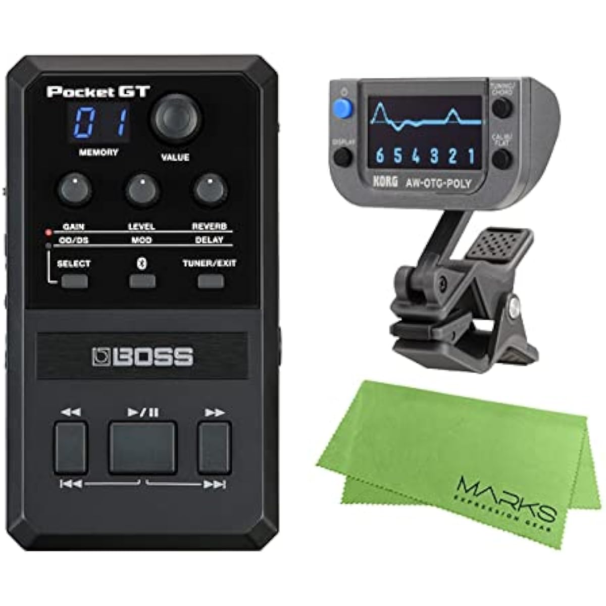 [Polyphonic tuner set/KORG AW-OTG-POLY] BOSS - USB audio interface with built-in guitar effector Pocket GT