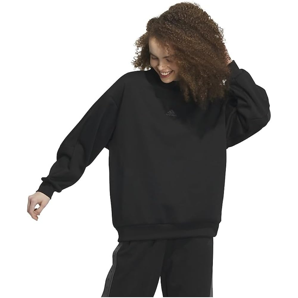 Adidas IEH67 Women's Sweat Warding Loose Fit Fleece Sweatshirt