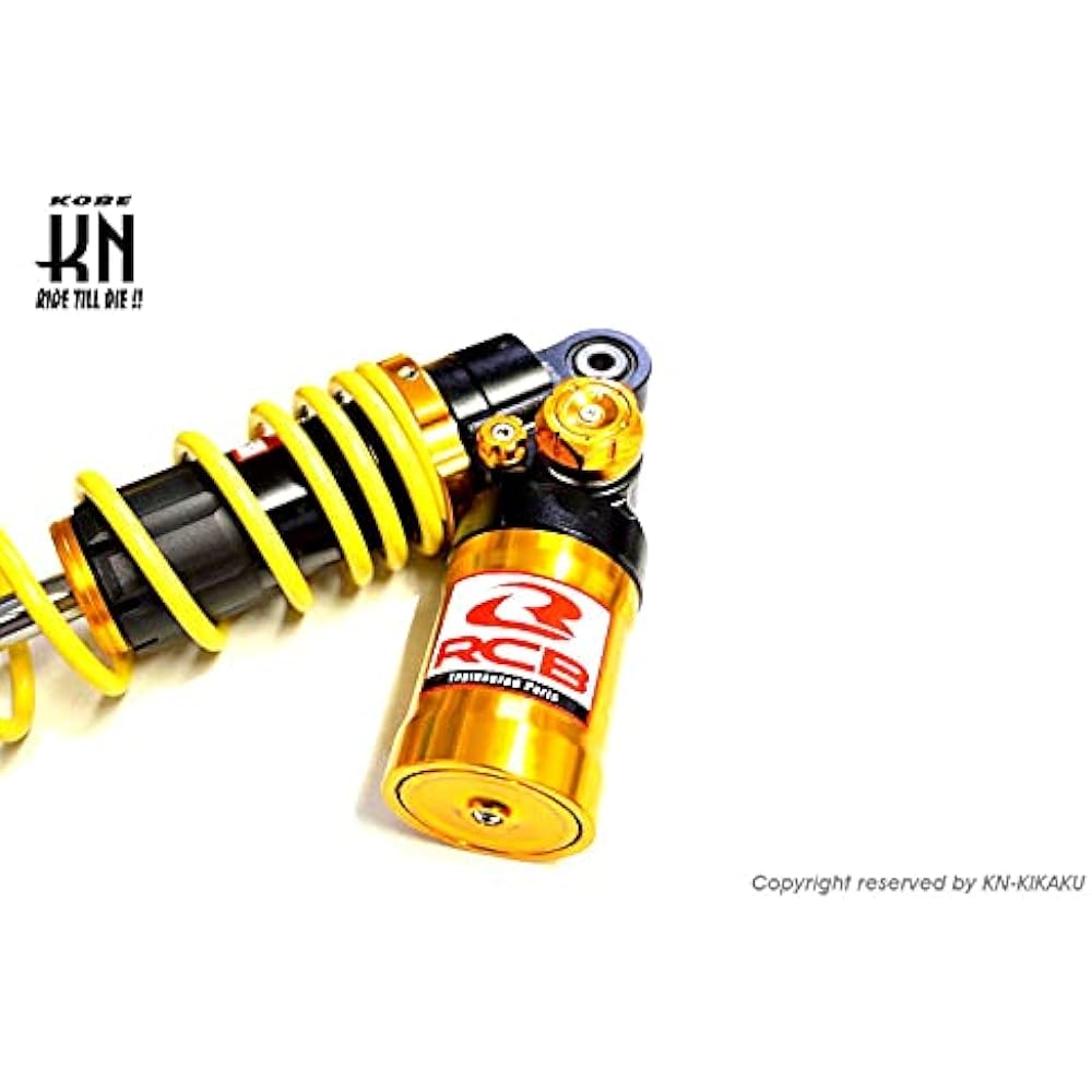 KN Planning AEROX 155 AEROX155 305mm Rear Shock Rear Shock with Damping Adjustment Gold