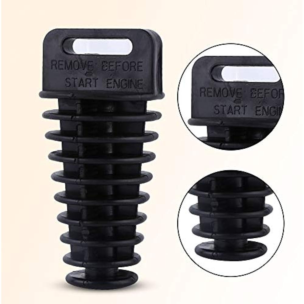 Muffler Wash Plug Motorcycle Dirt Bike 2/4 Stroke ATV Quad Silencer Wash Plug Kit (Color: Black) Car Modification/Modification/Performance Supplies Dirt Bike Plug 4 Stroke