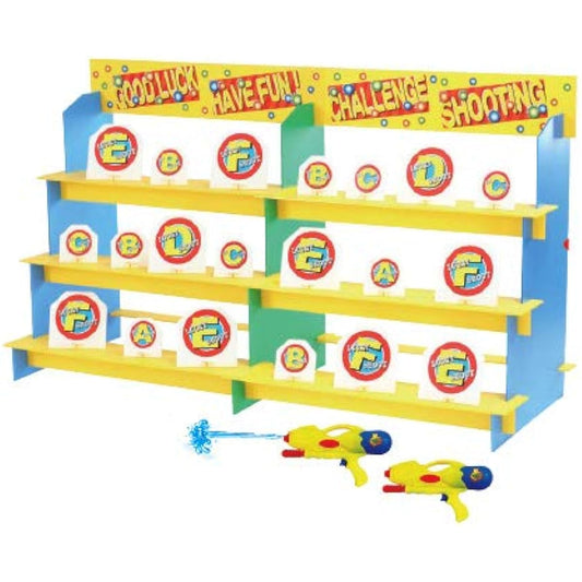 Water gun shooting contest display stand
