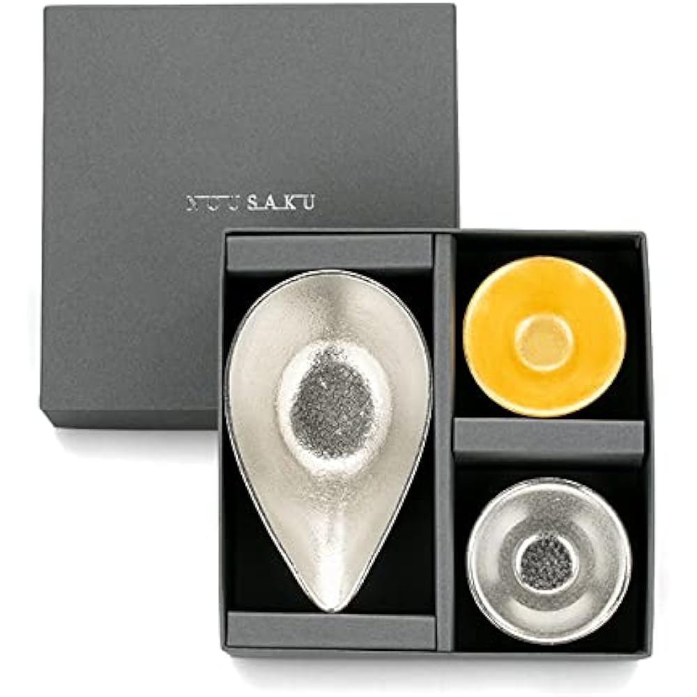 [Wrapping with Nousaku Japanese paper] Kiki II Tin / Gold leaf + Large Katakuchi