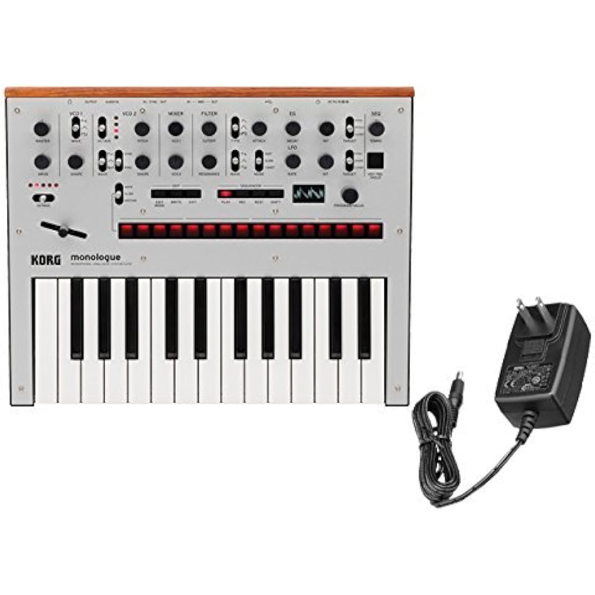 KORG monologue Silver [monologue-SV] + genuine AC adapter "KORG KA350" set