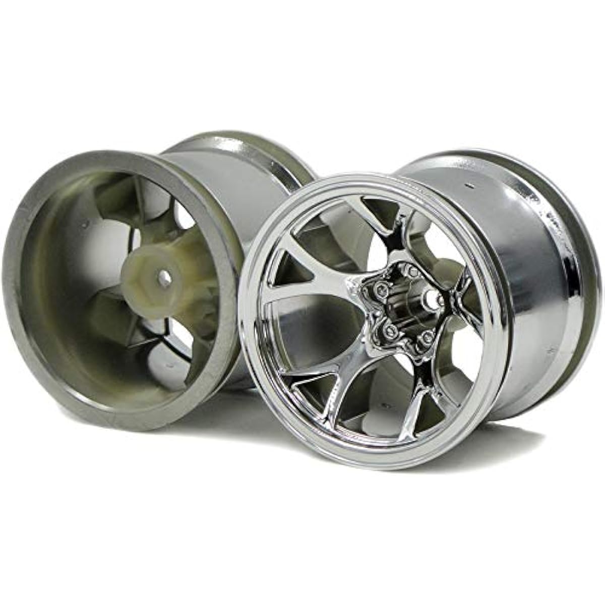 hobbysoul 4pcs RC 2.2" Truck Wheels Hex 12mm Fits 2.2 Truck Tires and 2.2 Rock Crawler Tires