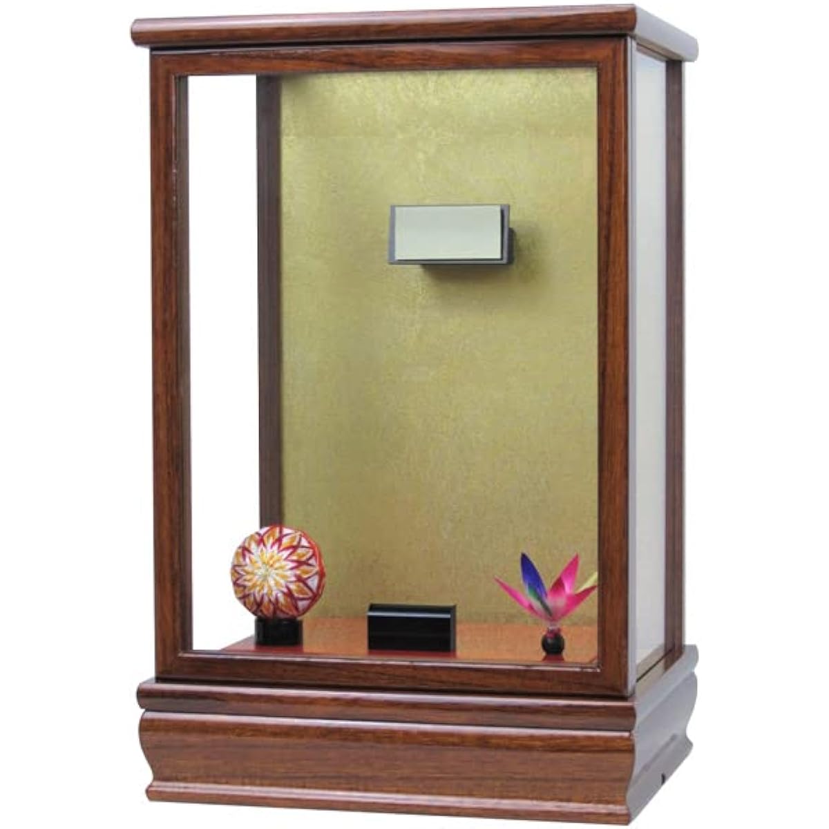 Various types of Hagoita cases (external dimensions shown) Doll case Glass case Door type Oshie Hagoita Tsumami Hagoita (No. 7, width 24cm, depth 19cm, height 37cm, zelkova lacquer)