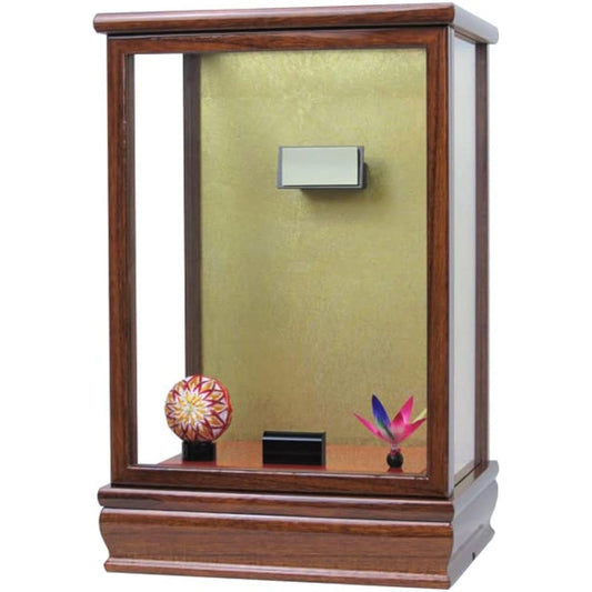Various types of Hagoita cases (external dimensions shown) Doll case Glass case Door type Oshie Hagoita Tsumami Hagoita (No. 7, width 24cm, depth 19cm, height 37cm, zelkova lacquer)