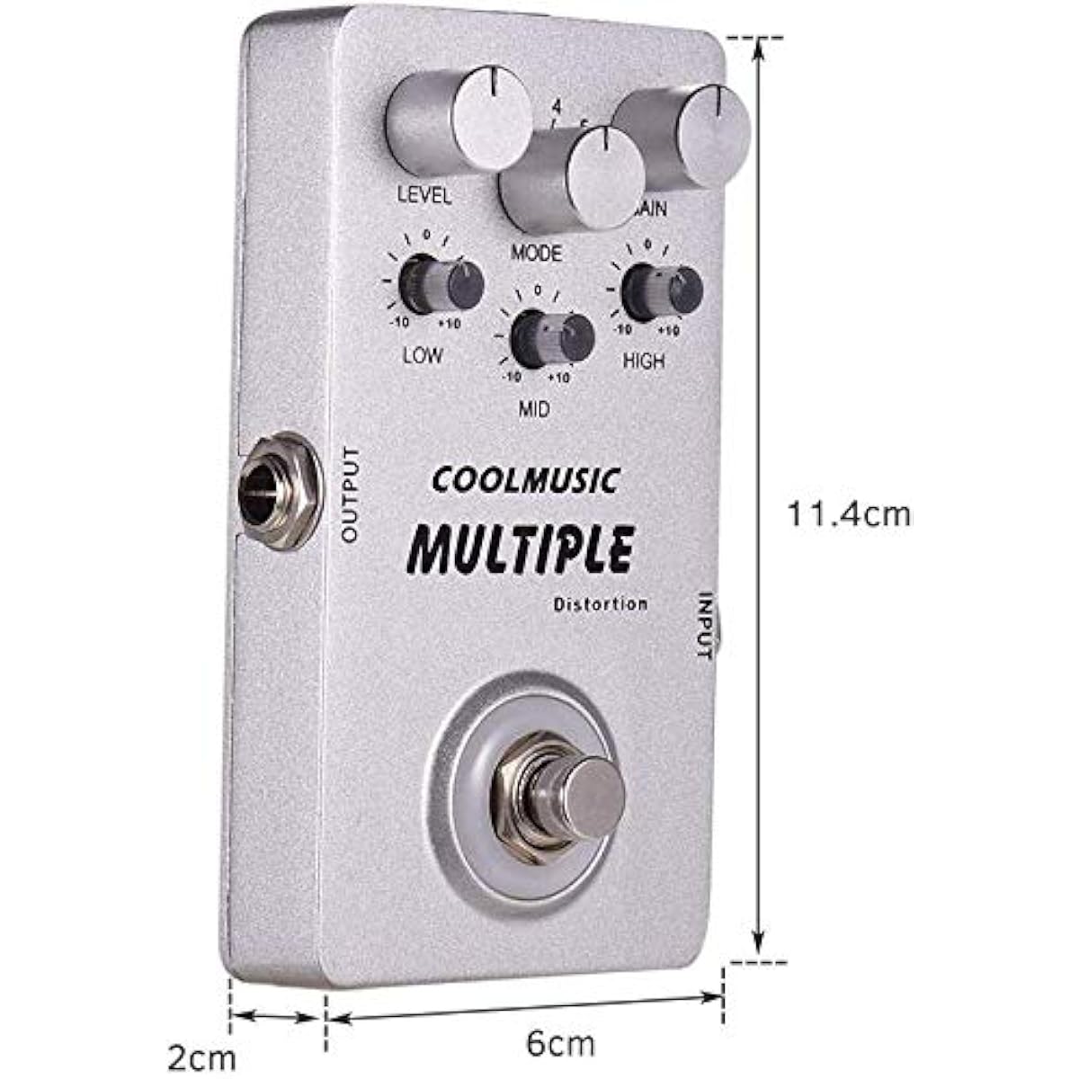 Coolmusic A-MT6 Digital Distortion Guitar Effect Pedal with 6 types of distortion