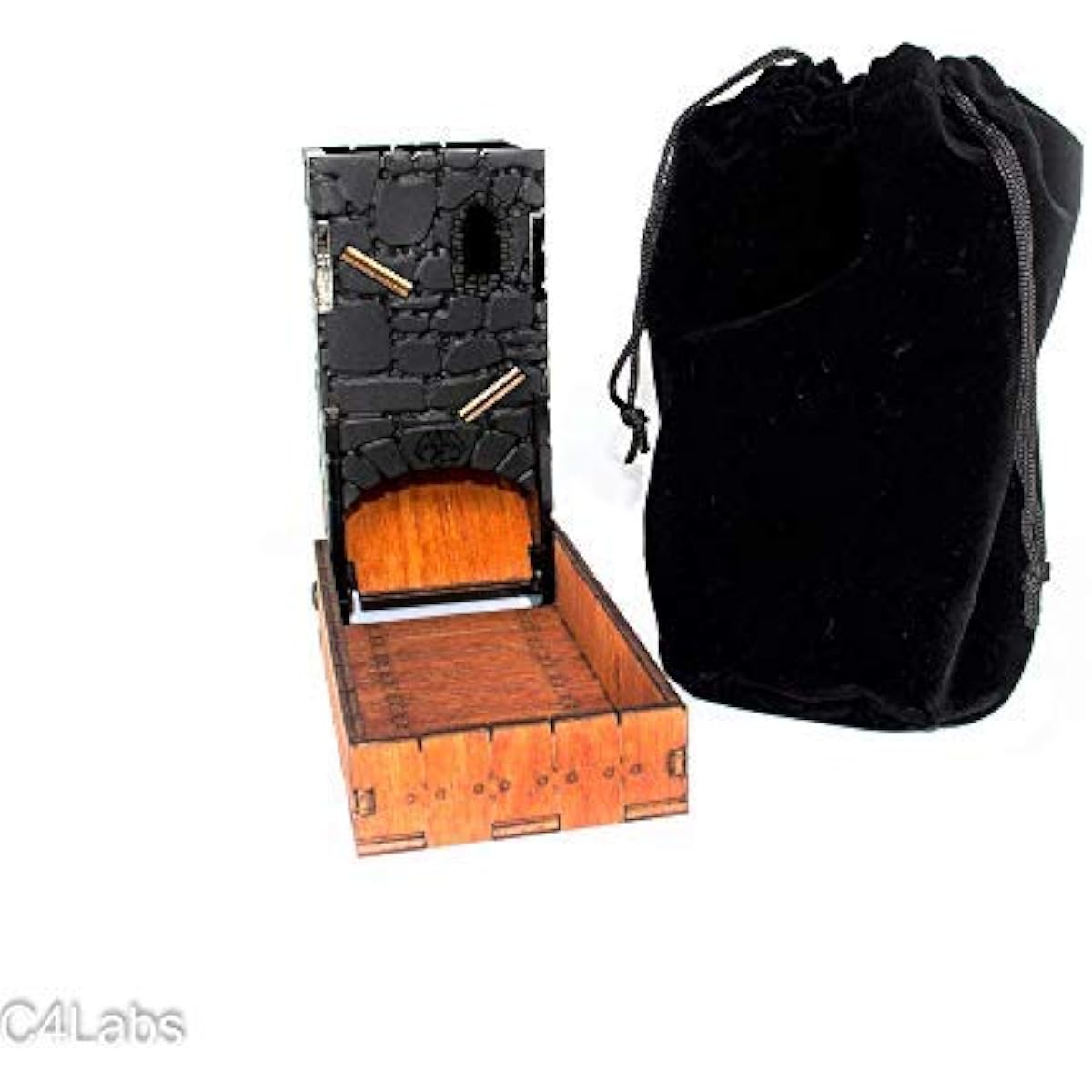 C4Labs Travel Portable 6.5" Drawbridge Dice Tower - Dragonstone