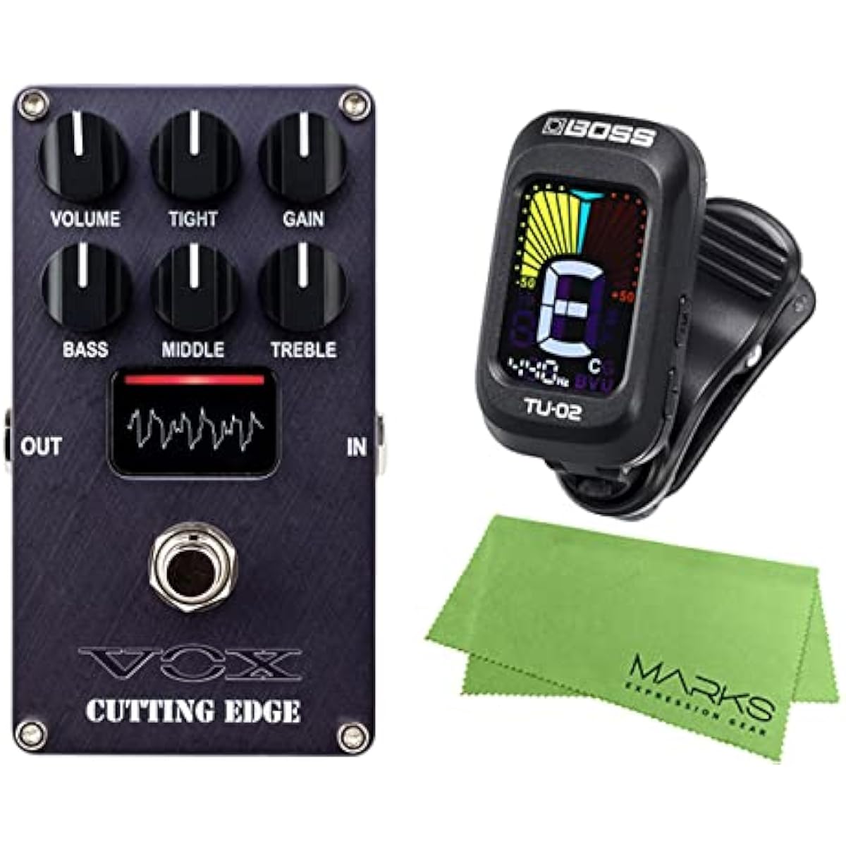 [BOSS Tuner TU-02 Set] VOX - VALVENERGY Vacuum Tube Amplifier Pedal Effector CUTTING EDGE (VE-CE)