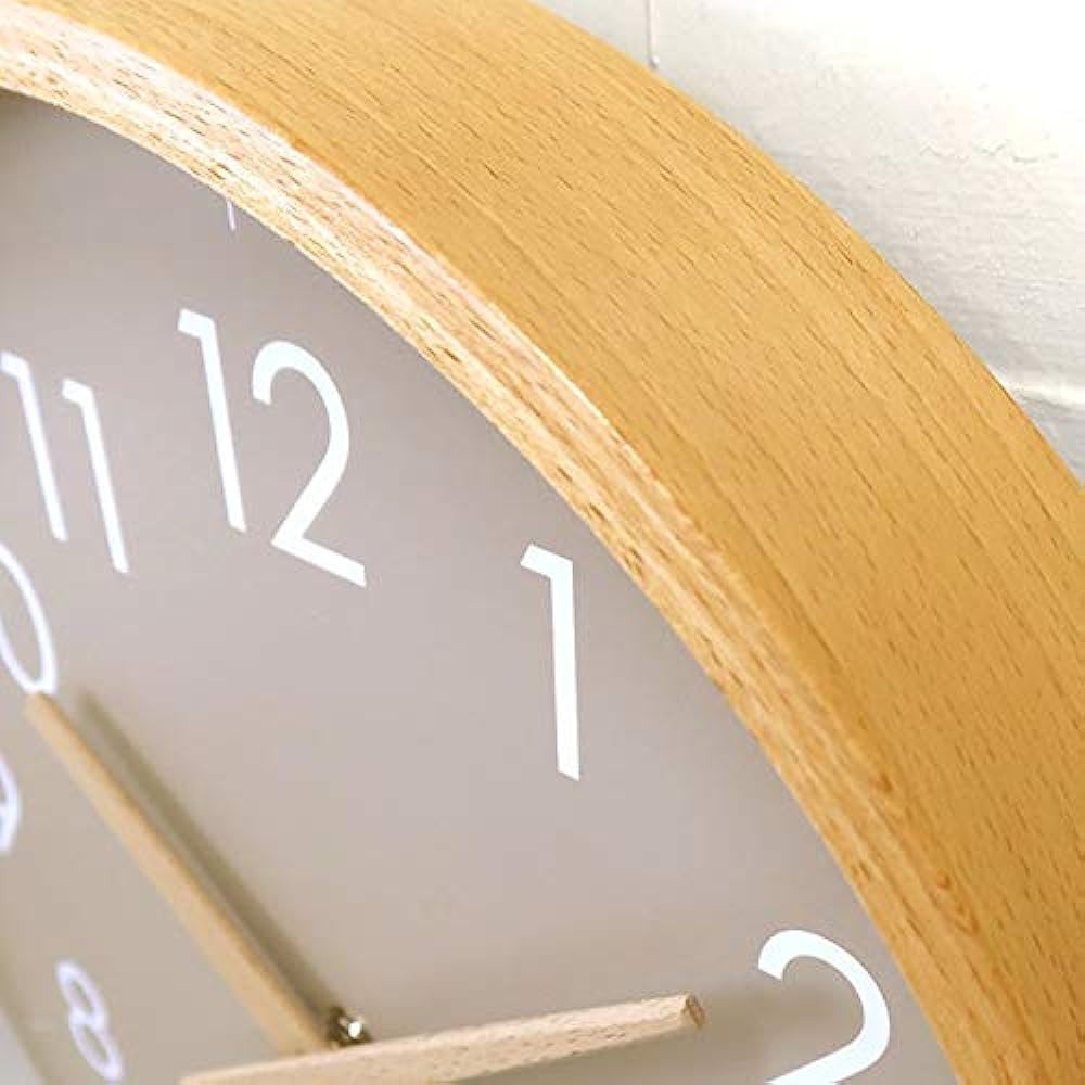 Wall clock with wooden hands and the warmth of bent wood Greige L Diameter 31cm Simple frame with a high quality Scandinavian style No sound Can be placed anywhere you like to suit your lifestyle Wall clock Campus Enverhelluk