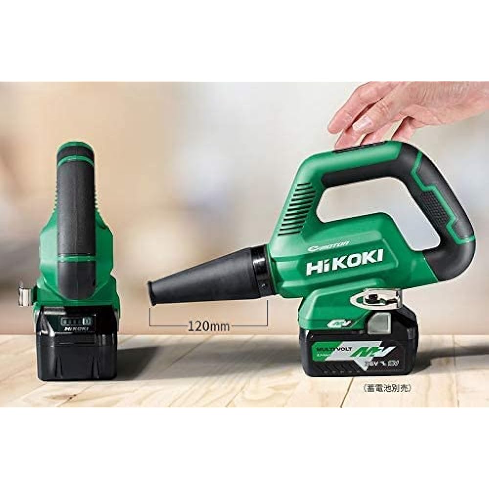 HiKOKI 36V Rechargeable Blower, Strong Black, Small, Lightweight, Low Noise, 3 Levels of Air Volume Switching, Battery and Charger Sold Separately, RB36DB(NNB)