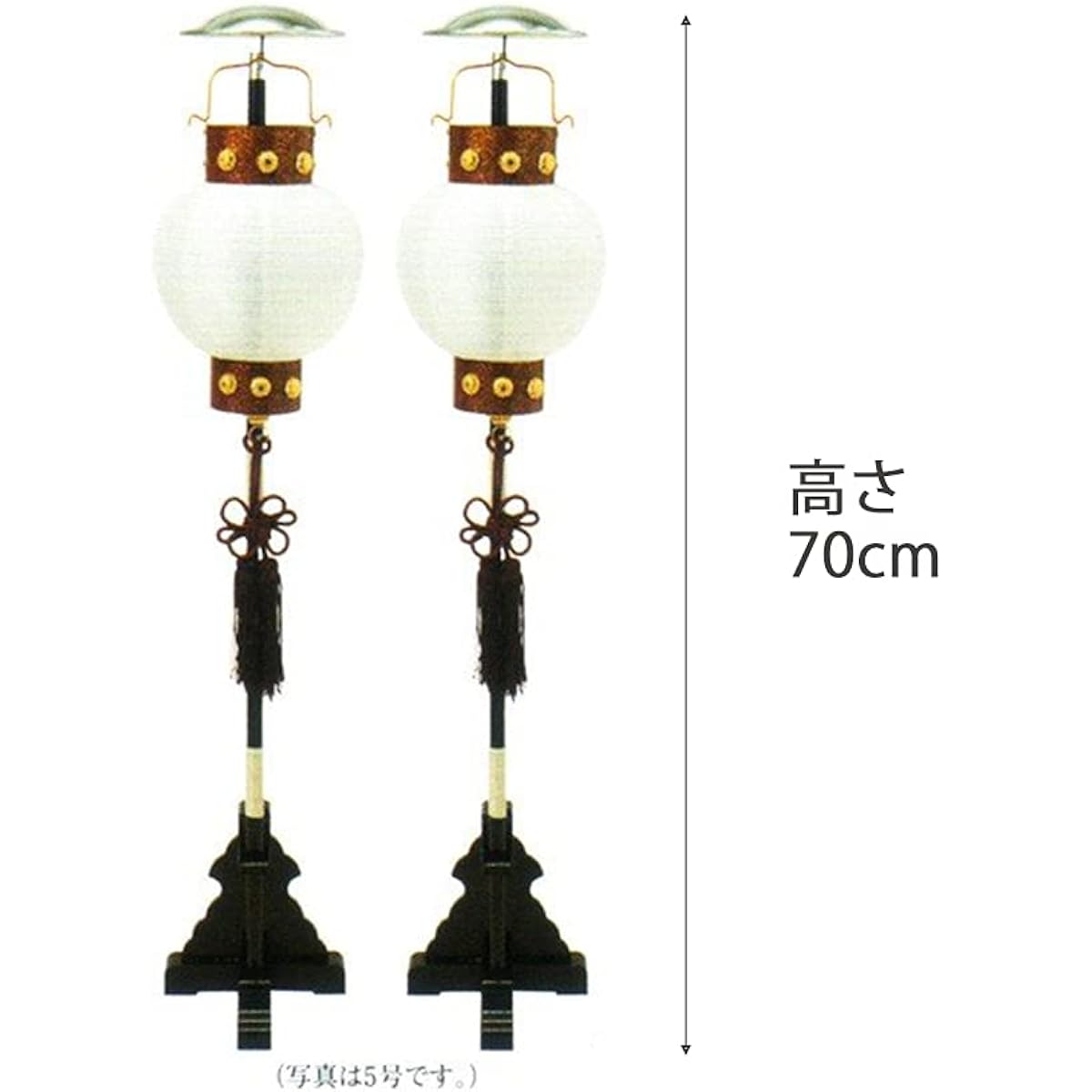 May Doll Lantern with Family Crest Modern Jinya Lantern No. 5 Height 70m Jinya