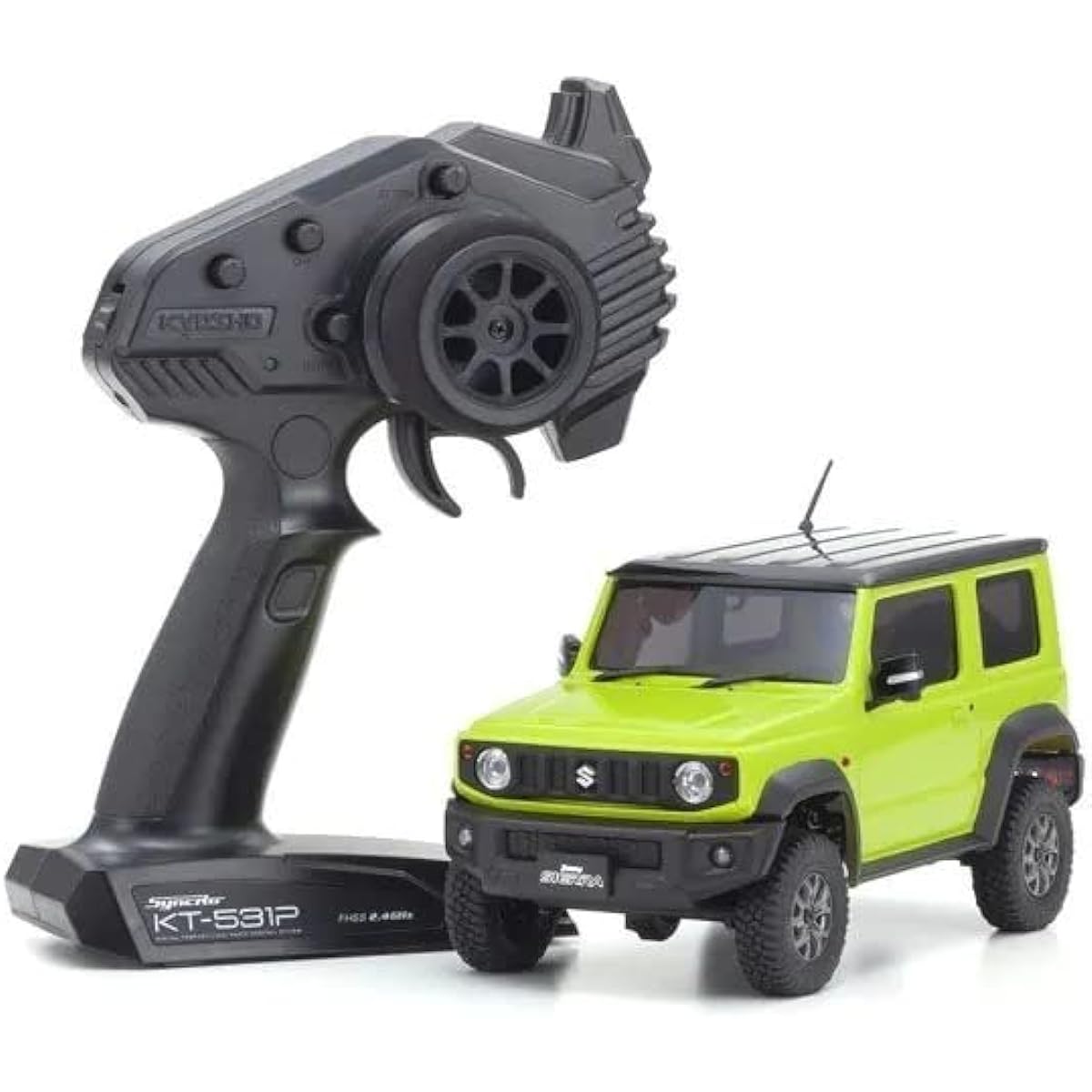 Kyosho Radio Controlled Electric Crawling Car MINI-Z 4x4 Series Ready Set Suzuki Jimny Sierra Kinetic Yellow 32523Y