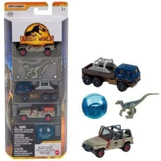 Matchbox Jurassic World 5 Pack Dominion (Total Terrain Adventures)