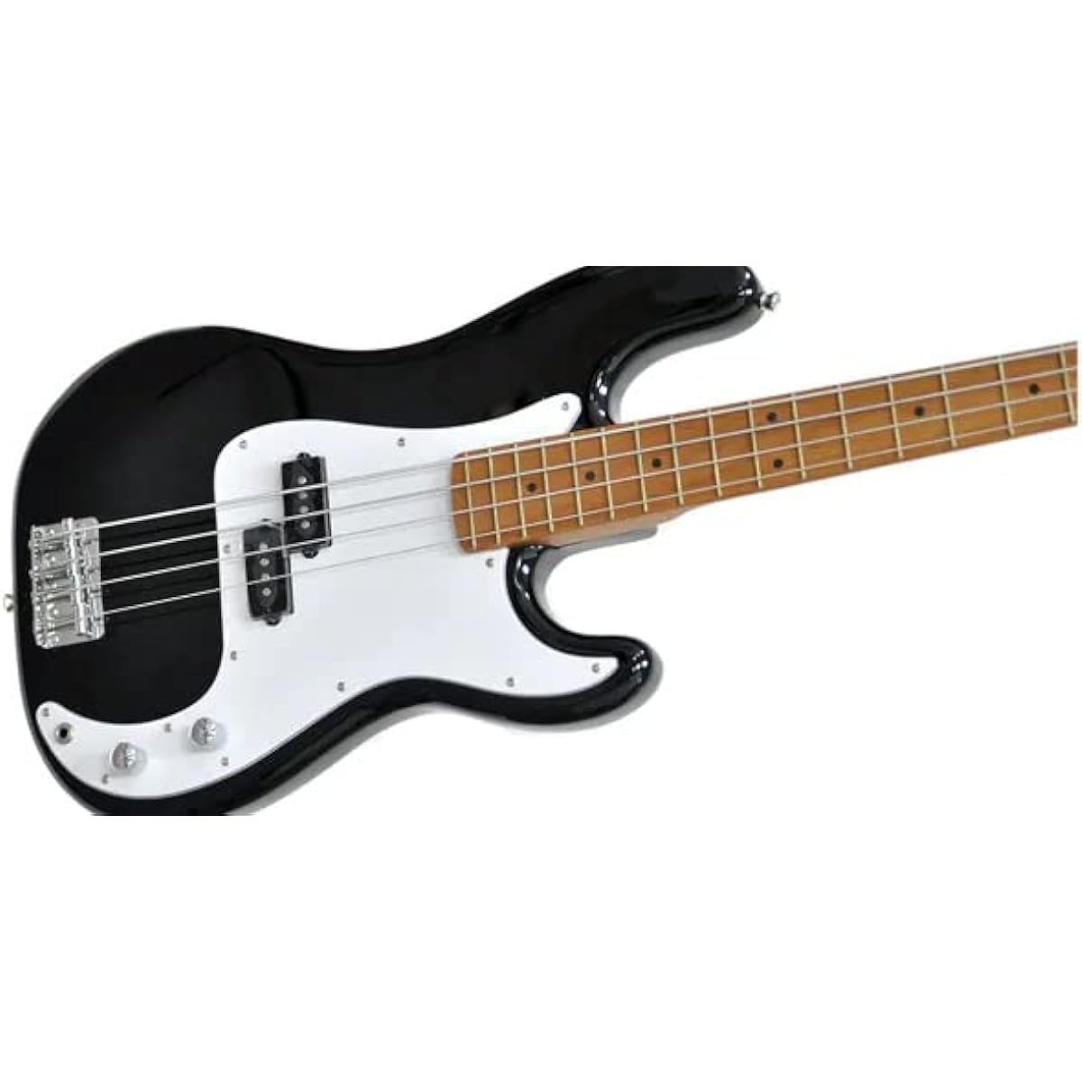 PLAYTECH Electric Bass Precision Bass Type Black [Carbonized Maple Neck]