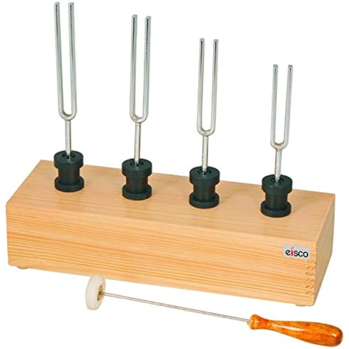 EISCO Resonance Box with Tuning Fork and Hammer - Indicates C, E, G and C frequencies