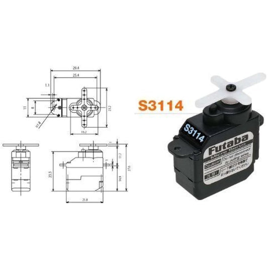 S3114 (Ultra Small Micro Analog Servo for Airplanes) 00106524-3