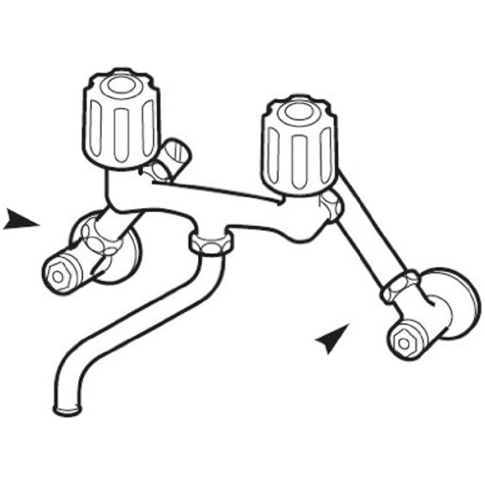 SANEI Extension Eccentric Pipe For cases with wide piping spacing Length 100mm 1 set of 2 PU3-9XS-100