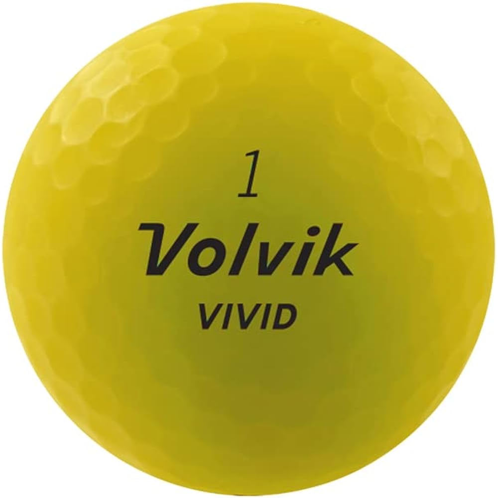 2022 Volvik Golf Ball VIVID 22 Yellow