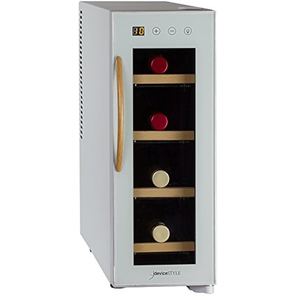 CE-4W-W (White) Peltier style wine cellar for storing 4 bottles