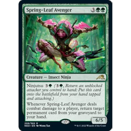 Magic: The Gathering - Spring Leaf Avenger (208) - Kamikawa: Neon Dynasty