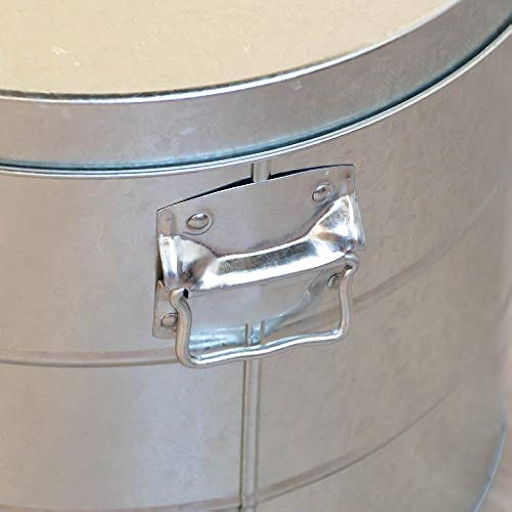 Watanabe Metal Industry Obucket Rice Stocker 20kg with casters Green RS20G Large