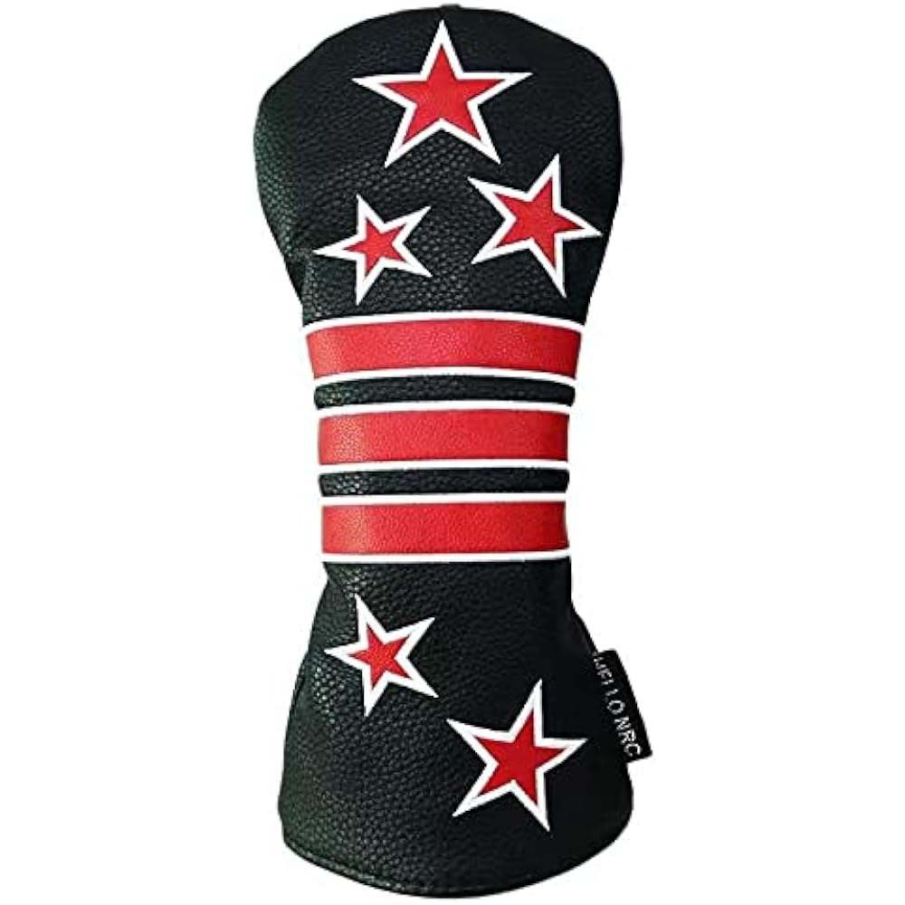 Golf Head Cover Driver Cover 2 Wood Covers Utility UT Cover 4 Piece Set with Conversion Doug Hoshi Line