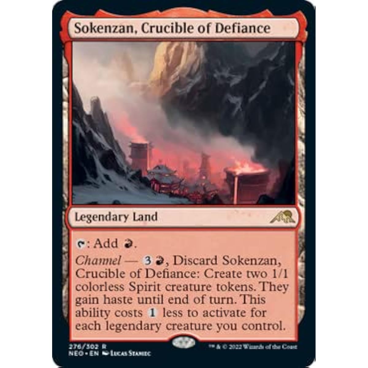 Magic: The Gathering Sokenyama Crucible of Rebellion (276) - Foil - Kamikawa: Neon Dynasty