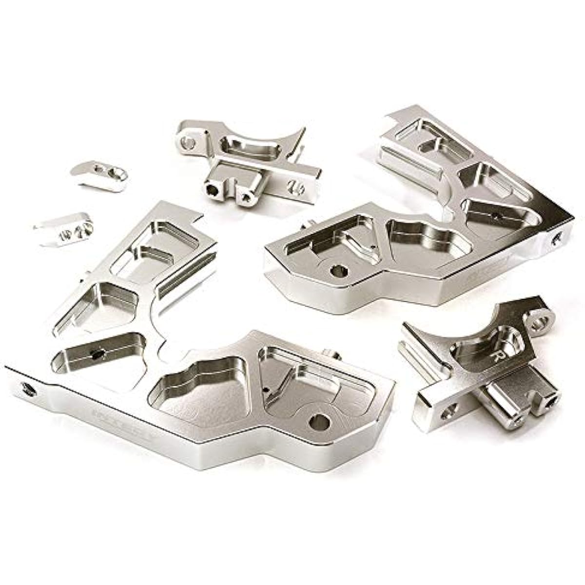 RC Model CNC-Machined Aluminum Rear Bulkhead Set Designed for Losi 1/5 Desert Buggy XL-E
