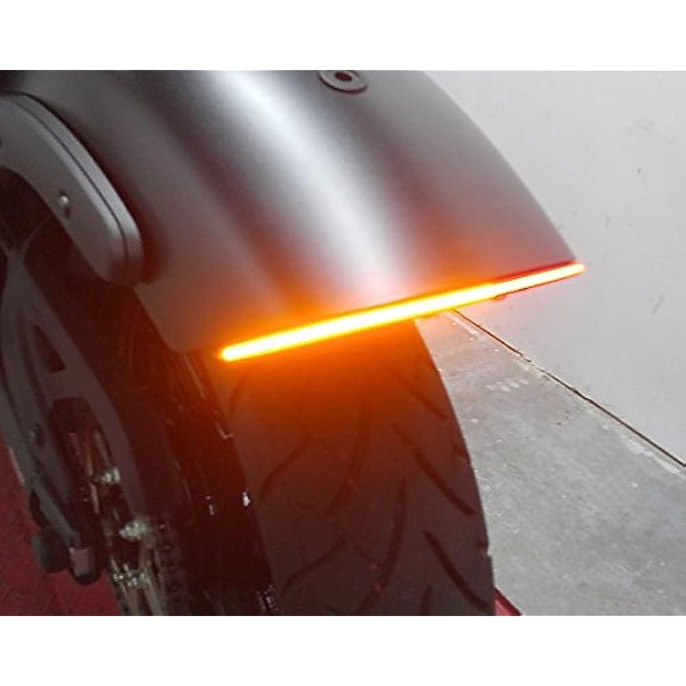Fender Eliminator Integrated LED Tail Light Kit for Kawasaki Vulcan S - Brake and Turn Signals - Smoked Lens