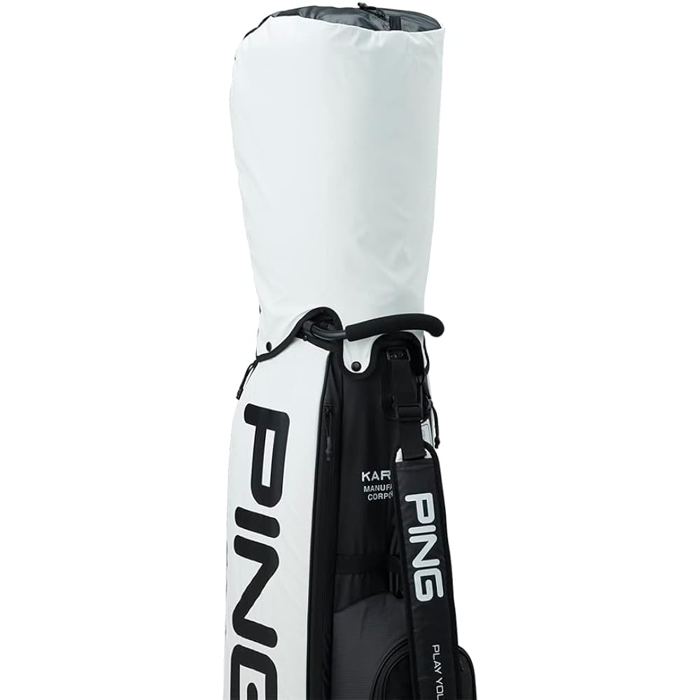 PING ULTRA-LIGHTWEIGHT Ultra Light Weight Caddy Bag 36904-01 CB-P2306 9inch Mouth Frame 4 Division White