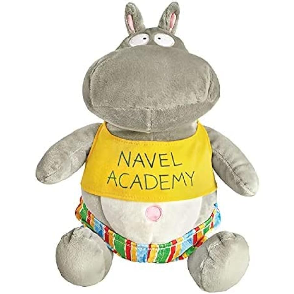 Sandra Boynton Board Book and Plush Gift Set - Belly Button Book Board Book, MerryMakers Hippo Plush and We 3 Books Art 5.5x3.3 Inch and Gift - Book Bag