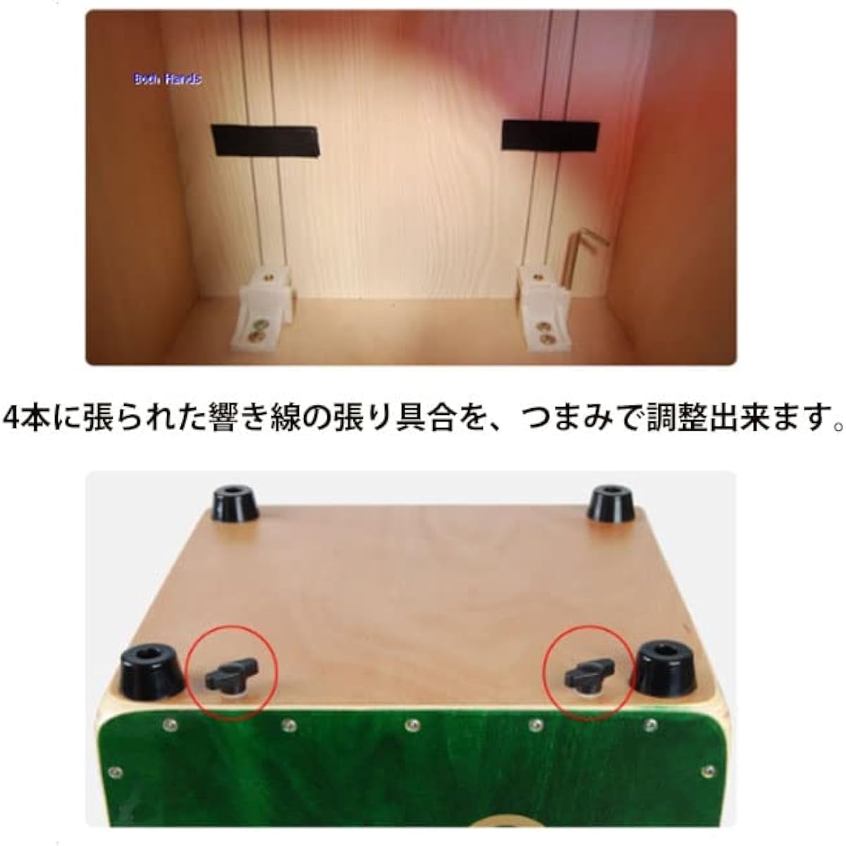 BH BHC-R42 ROSE CAJON Cajon Boss Hands Percussion Instrument CAJON BothHands PERCUSSION Storage Bag Included Latin Percussion Acoustic Drum