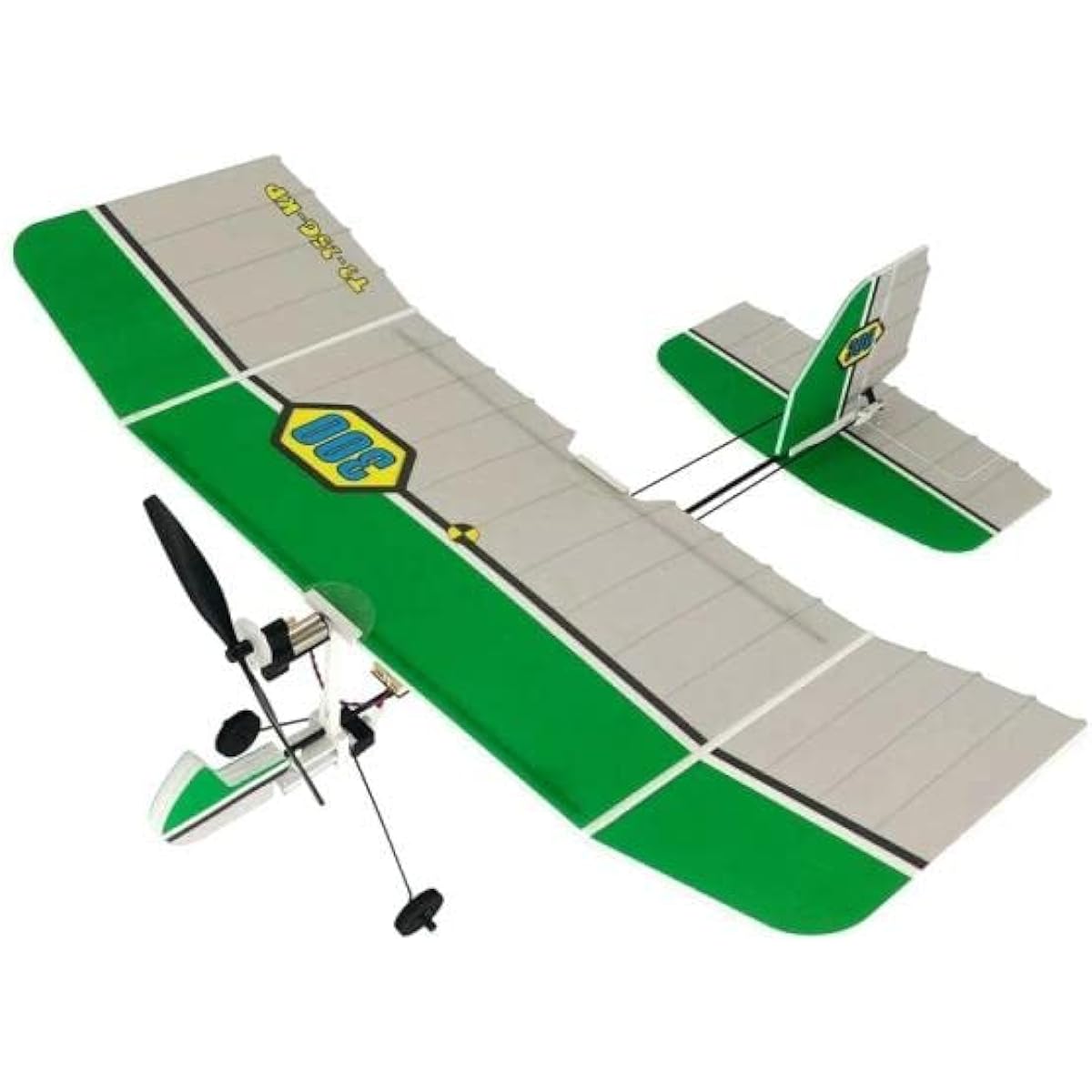 3ch Micro Indoor Slow Throw Airplane Glider Kit with Motor and Gearbox