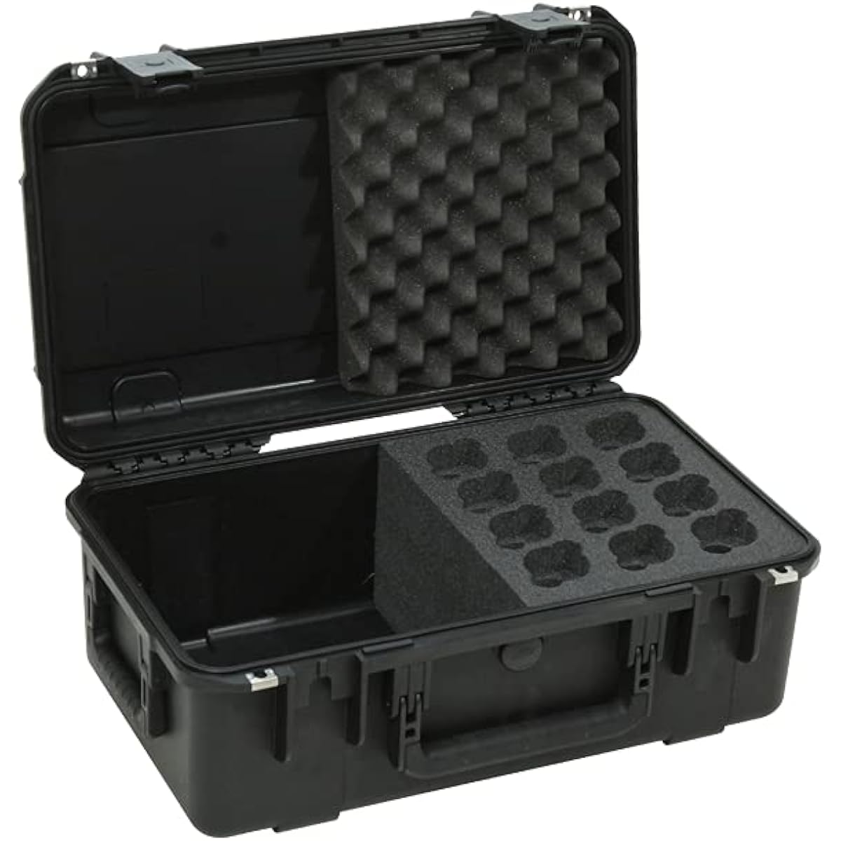 AKG 3I-2011-MC12 i Series Injection Molded Microphone Case with Foam for 12 Microphones with Storage Compartment