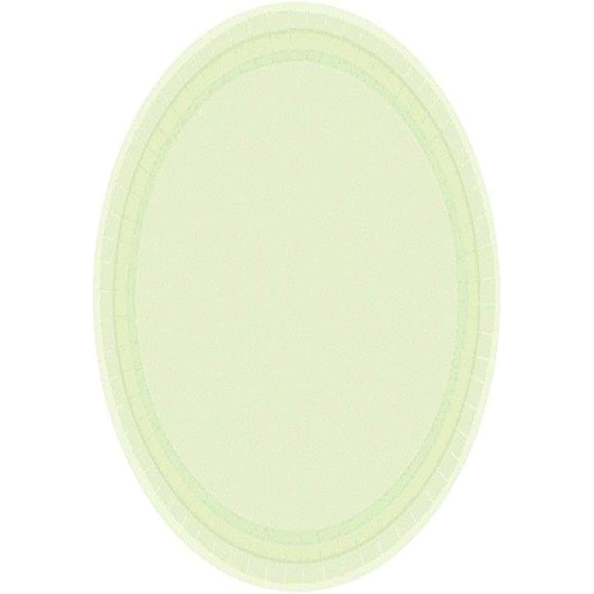 (Green) - Amscan Party Ready Disposable Round Dessert Plates Tableware, Leaf Green, Paper, 18cm , Pack of 20