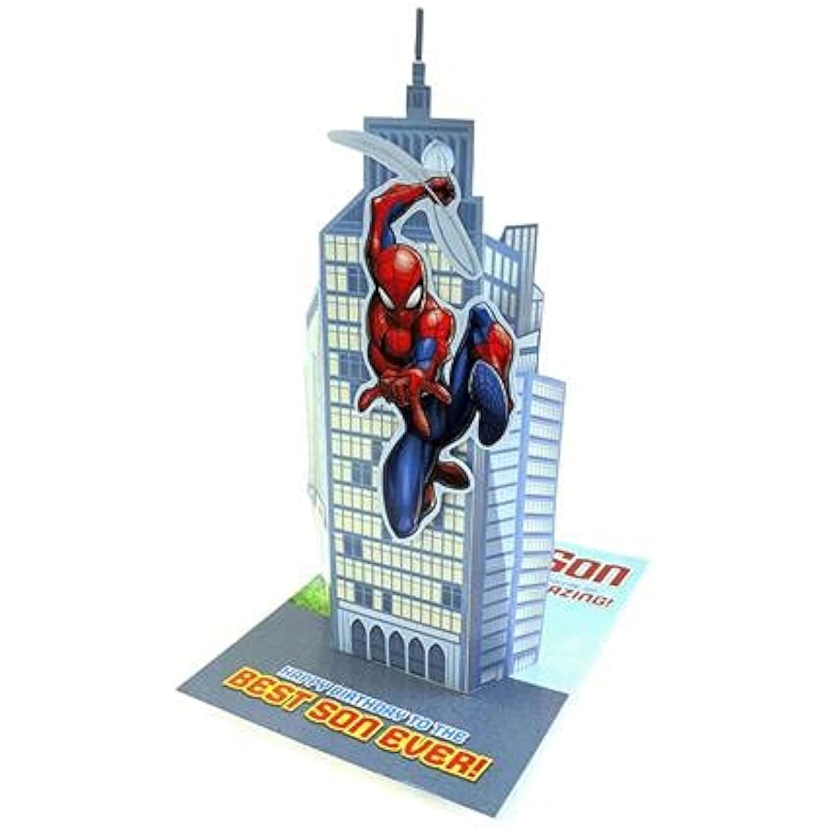 Son Spider-Man 3D Pop-up Scene Birthday Card "YOU'RE SO AMAZING" Hallmark 25539413