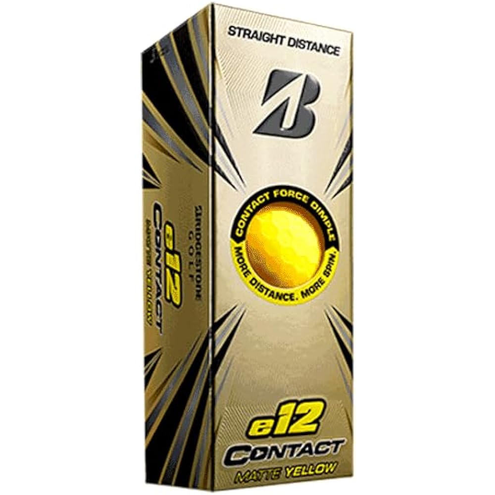 BRIDGESTONE golf ball e12 contact 2021 model 12 balls US model