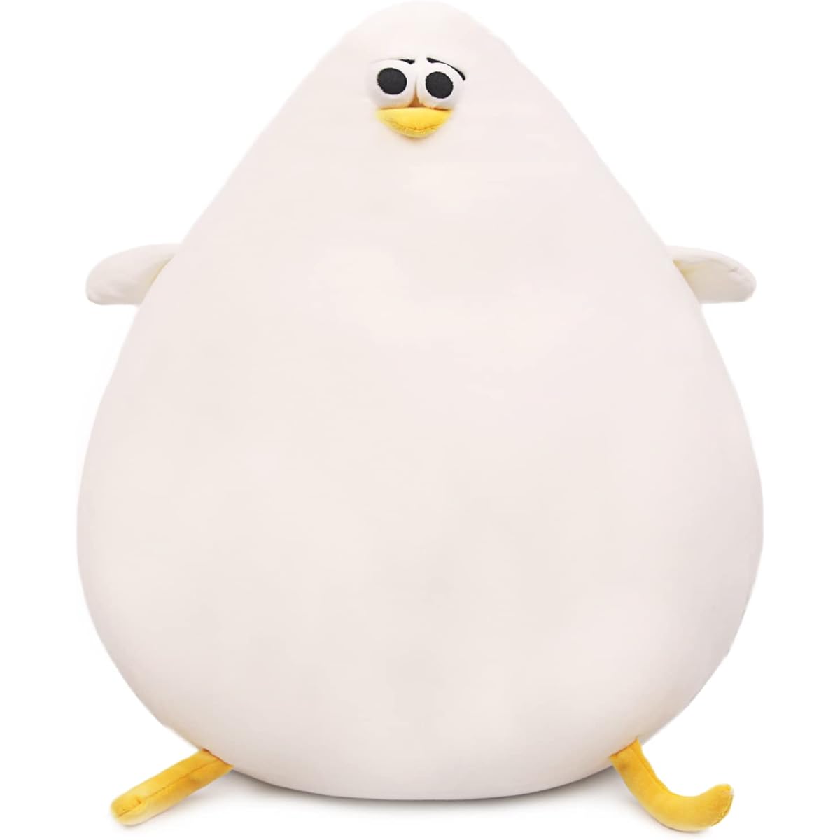 Fluffy Seagull Plush Pillow, Fat Chicken Easter Stuffed Animal, Cute Chick Plush Toy, Funny Simulation Mother Chicken Doll, Creative Gift for Kids, 16.5 Inch