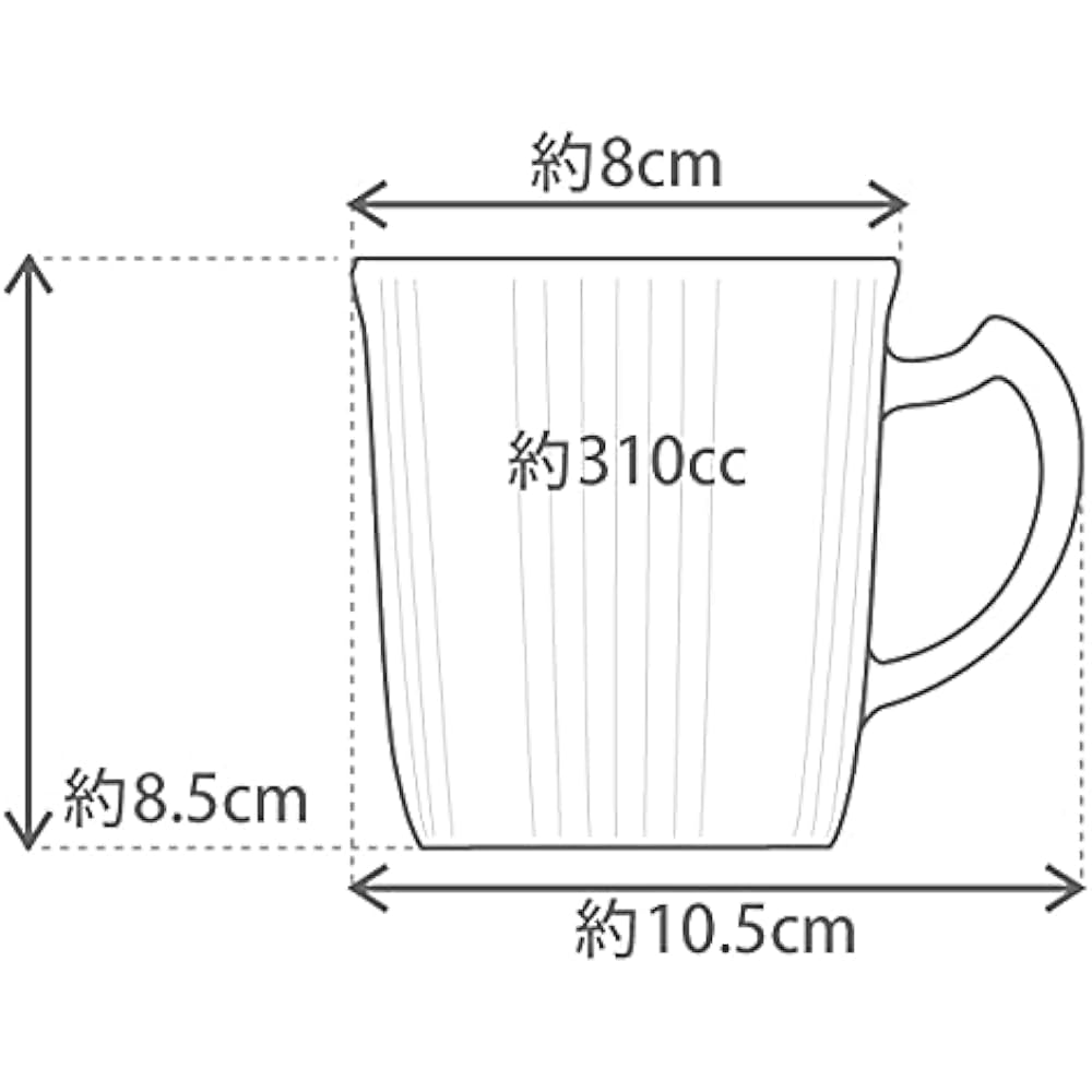 Okura Toen Vineyard Wind Mug Pair Set <Microwave compatible> 105CR/8080