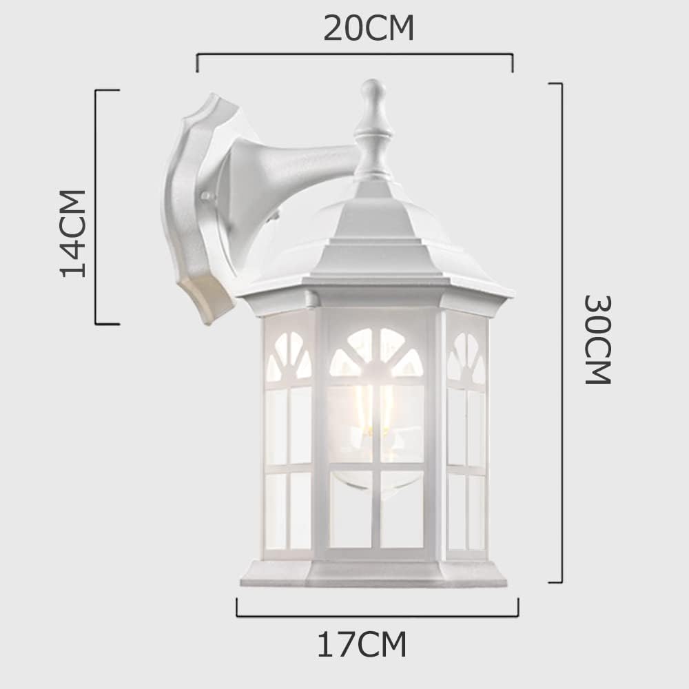 White Wall Light Outdoor Wall Light Porch Light LED Light Outdoor Exterior Bracket Stylish Retro Antique Scandinavian Antique Retro Simple Washroom Toilet Stairs