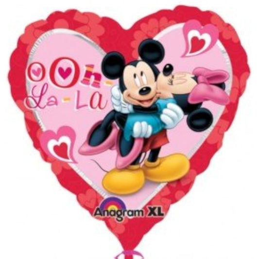 Amscan International Mickey And Minnie Heart Foil Balloon by Anagram