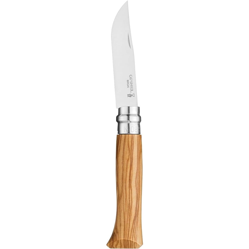 OPINEL Stainless Steel #8 Olive Wood 41526