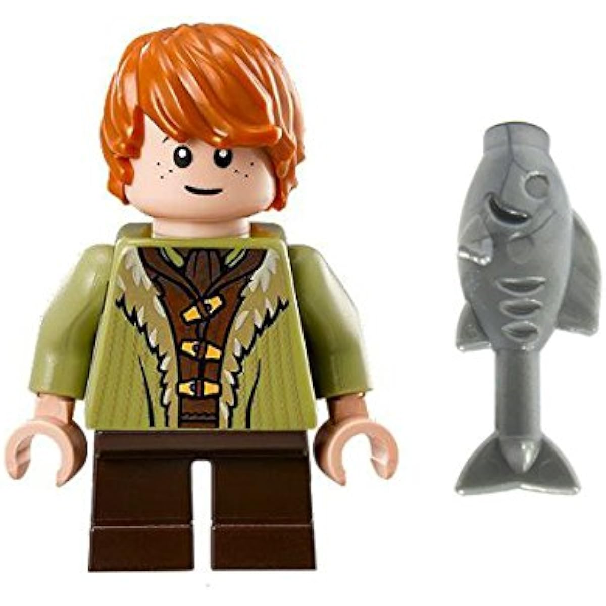 Lego Bane Son of Bard Mini Figure- Hobbit Battle of Five Armies - w/ fish