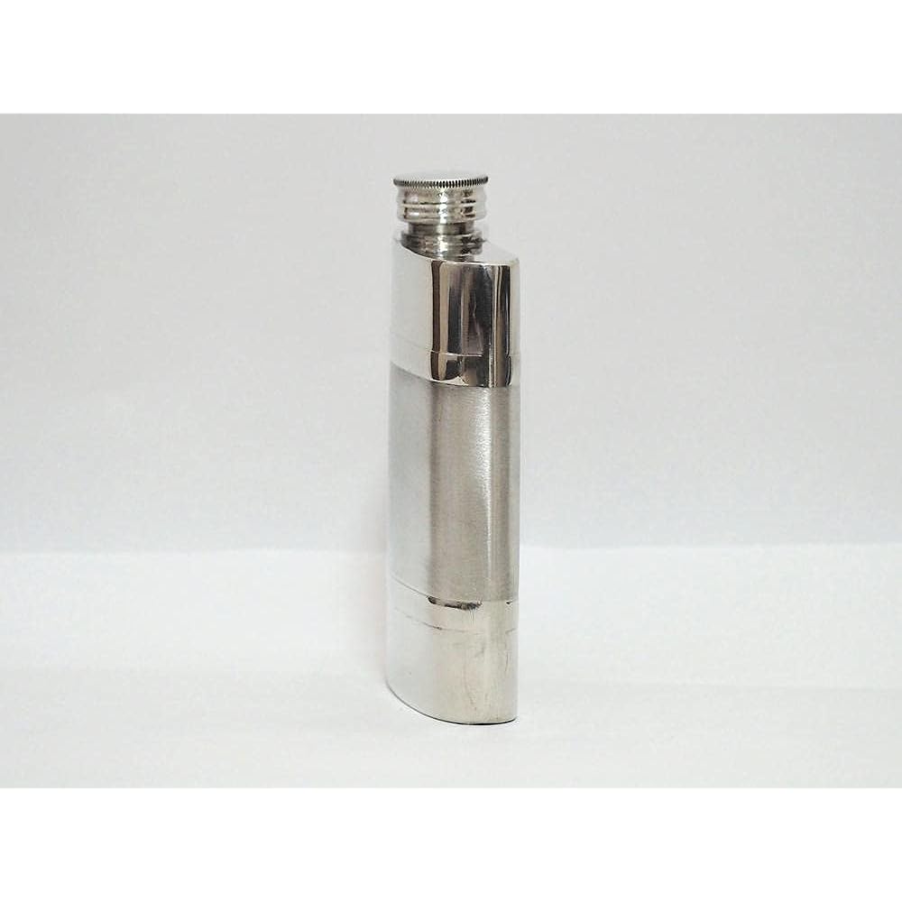 Pewter Skittles Satin Band 4oz 4oz Pinder Bros. Pewter Flask SP-079