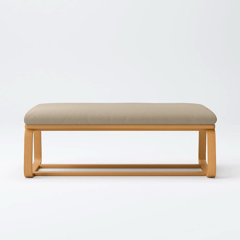 MUJI cover heather beige cotton canvas for bench 1 that can be used in the living room or dining room 44617076