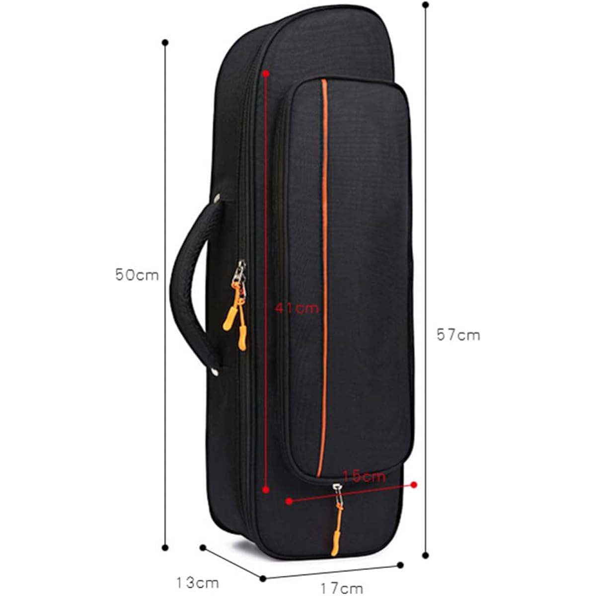 Vaguelly Trumpet Bag Trumpet Backpack Case Lightweight Trumpet Gig Bag with Adjustable Shoulder Strap, Instrument Pouch Outdoor Trumpet Carry Bag Trumpet Holder