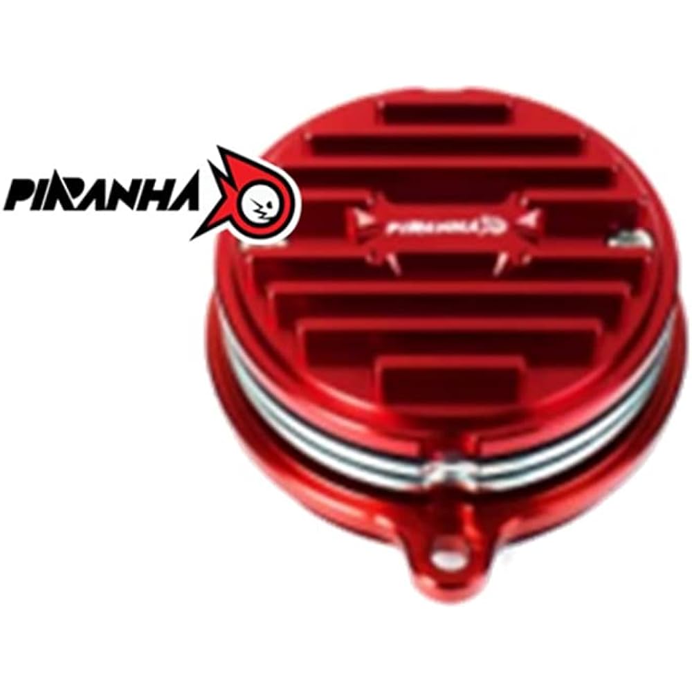 PIRANHA DAX125 Heat Dissipation Side Cover Cylinder Head 3 Layer Fins + Top Fin CNC Aluminum DAX 125 DAX 125 Red