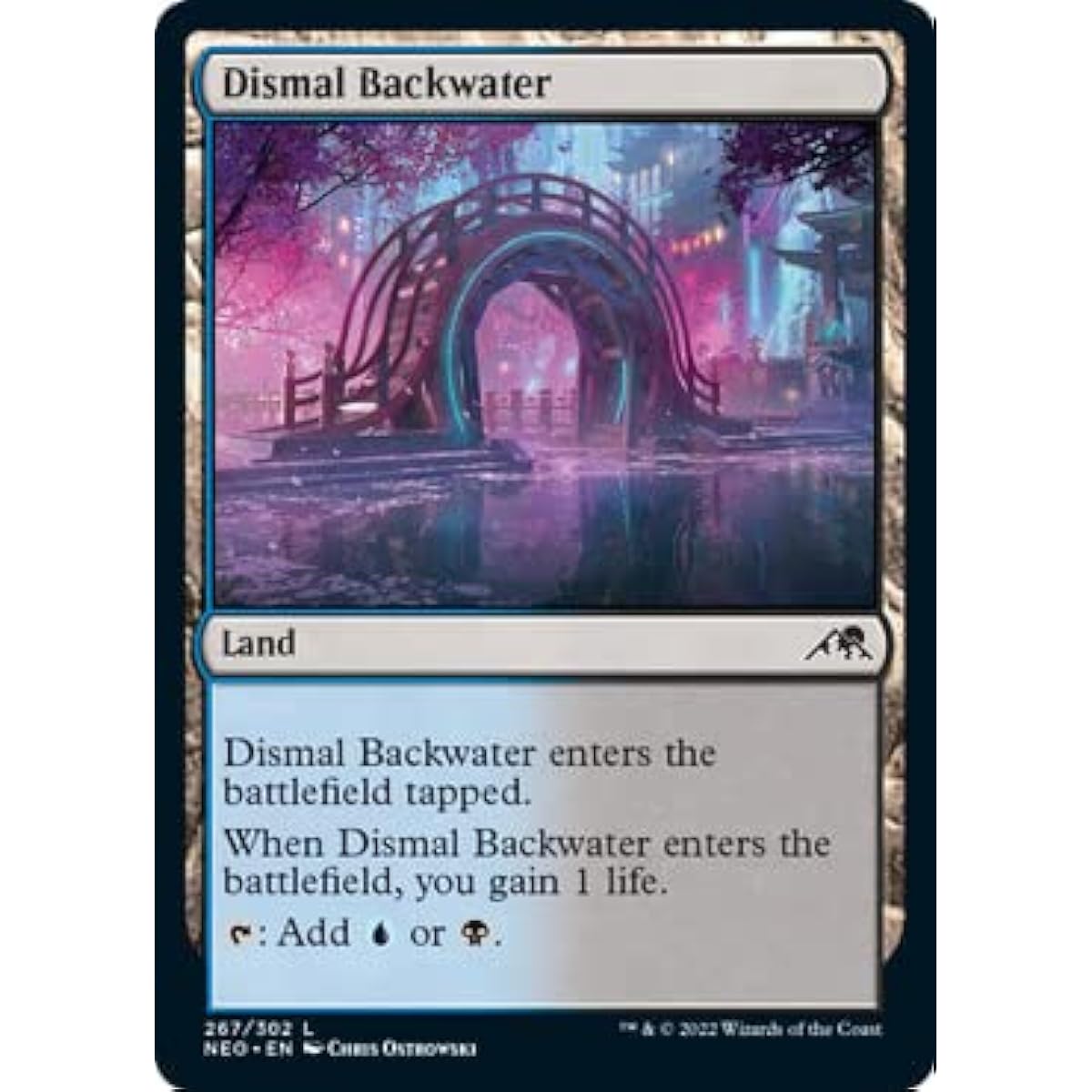 Magic: The Gathering - Dismal Backwater (267) - Kamikawa: Neon Dynasty